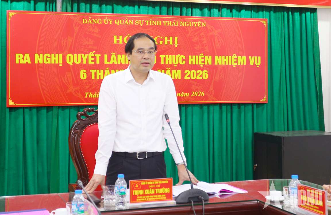 Đảng ủy Quân sự tỉnh Thái Nguyên: Chuẩn bị chu đáo các hoạt động kỷ niệm 80 năm Ngày truyền thống LLVT tỉnh